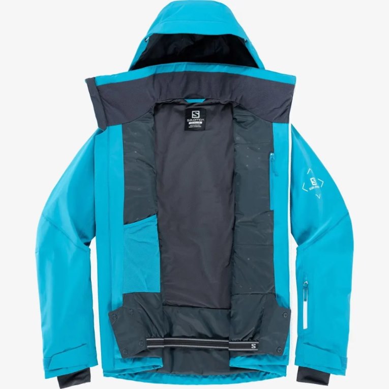 Chaquetas De Esquí Salomon Brilliant Insulated Hombre Turquesa | MX WURD740